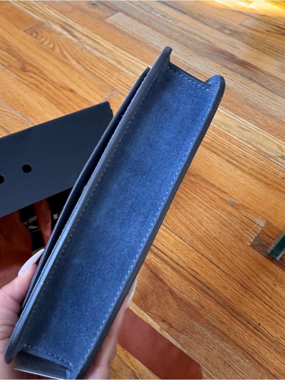 COACH blue Suede Crossbody with adjustable Strap - Picture 11 of 12